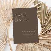Einfache moderne Hochzeit rettet das Datum Save The Date