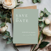 Einfache moderne Hochzeit rettet das Datum Save The Date
