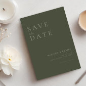 Einfache moderne Hochzeit rettet das Datum Save The Date