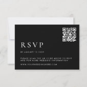 Einfache moderne Hochzeit RSVP Karte (Vorderseite)