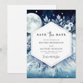 Einfache moderne Hochzeit Save The Date (Vorne/Hinten)