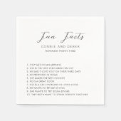 Einfache moderne Hochzeit Serviette (Vorderseite)