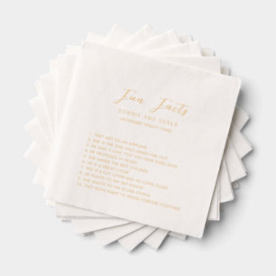 Einfache moderne Hochzeit Servietten Mit Folie
