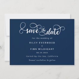 Einfache moderne Hochzeit speichern Sie das Datum  Save The Date