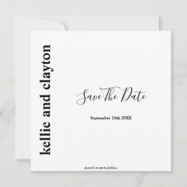 Einfache moderne Hochzeiten sichern das Datum Save The Date