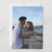 Einfache moderne Hochzeitsfotos Save The Date (Vorderseite)