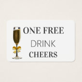 Einfache moderne Hochzeitsreise - Gratis-Ticketgut (Vorderseite)