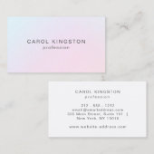 Einfache moderne, holografische Girl Profession Visitenkarte (Vorne/Hinten)