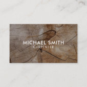 Einfache, moderne Holztäfelung Visitenkarte (Vorderseite)