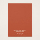 Einfache moderne Hoop-Earring-Display-Karte (Rückseite)