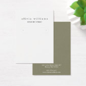 Einfache moderne Hoop-Earring-Display-Karte (Schreibtisch)