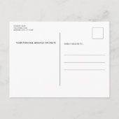 Einfache moderne Hunde-Foto Personalisierte Hausti Einladungspostkarte (Rückseite)