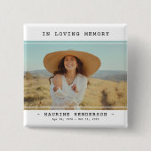 Einfache Moderne im Gedächtnis des Fotos Button (Vorderseite)