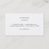 Einfache moderne Imitate Gold Beauty Salon Visitenkarte (Rückseite)