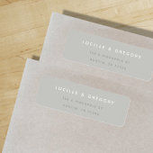 Einfache moderne Individualität | Grau | RÜCKSENDE