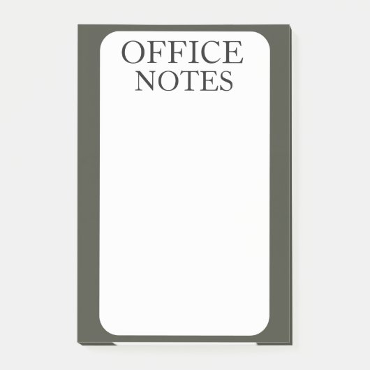 EINFACHE MODERNE INDIVIDUELLE BÜROARBEITSMAPPE POST-IT KLEBEZETTEL (Vorderseite)