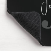 Einfache, moderne Individuelle Name- und Ersteinfa Mousepad (Ecke)