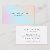 Einfache moderne Iridescent Beauty Professionals Visitenkarte (Vorne/Hinten)