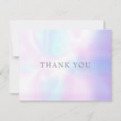 Einfache, moderne Iridescent Business Dankeschön C Dankeskarte (Vorderseite)