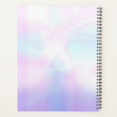 Einfache moderne, irrisierende Kalligrafie Planer (Rückseite)