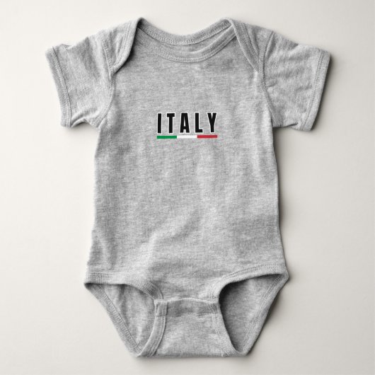 Einfache Moderne Italienisch Art Letter Souvenir Baby Strampler (Vorderseite)