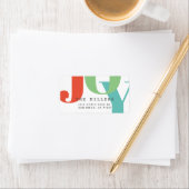 Einfache, moderne JOLITAUMADRESSE Adressaufkleber (Insitu)