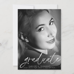 Einfache moderne Kalligrafie Foto Abschluss Ankündigung