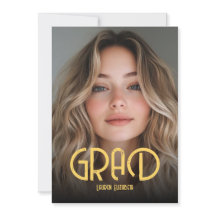 Einfache moderne Kalligrafie-Foto-Abschlussfeier