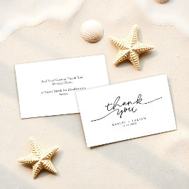 Einfache moderne Kalligrafie Hochzeitbudget Vielen Mitteilungskarte