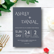 Einfache moderne Kalligrafie Klasse Elegant Hochze