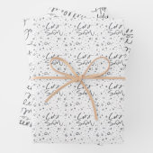 Einfache moderne Kalligraphie - Holiday Wrapping S Geschenkpapier Set (Beispiel)