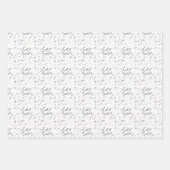Einfache moderne Kalligraphie - Holiday Wrapping S Geschenkpapier Set (Vorderseite)
