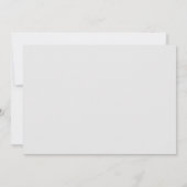 Einfache moderne kalligraphische Hochzeit rettet d Save The Date (Rückseite)