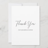 Einfache, moderne Karte mit QR-Code für den Uni Fu (Rückseite)