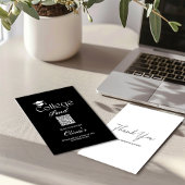 Einfache, moderne Karte mit QR-Code für den Uni Fu