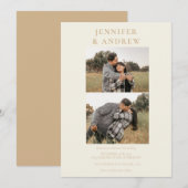 Einfache moderne Klasse | Einladung zur Hochzeit v (Vorne/Hinten)