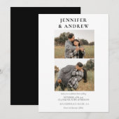 Einfache moderne Klasse | Einladung zur Hochzeit v (Vorne/Hinten)