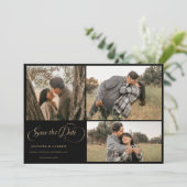 Einfache moderne Klasse | FOTO SAVE THE DATE Einladung (Stehend Vorderseite)