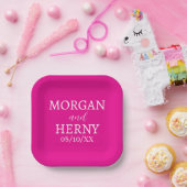 EINFACHE MODERNE KLASSISCHE HOCHZEIT NAME PAPPTELLER (Party)