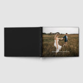 Einfache moderne klassische Schrift Vollzeit-Foto  Gästebuch (Voll)