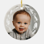 Einfache moderne Kleider Foto Keramik Circle Ornam Keramik Ornament (Hinten)