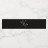 Einfache moderne Kokett 30 Personalisierten Geburt Wasserflaschenetikett (Einzelnes Label)