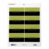 Einfache moderne Kontrast Visitenkarte (Vorne)