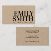 Einfache moderne Kraft-Business-Karte Visitenkarte (Vorne/Hinten)