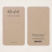 Einfache, moderne Kraft Earring Display Card (Vorne & Hinten)