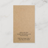 Einfache moderne Kraft Earring Juwelier Display Ca Visitenkarte (Rückseite)