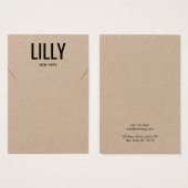 Einfache, moderne Kraft-Necklace-Bracelet-Display- (Vorne & Hinten)