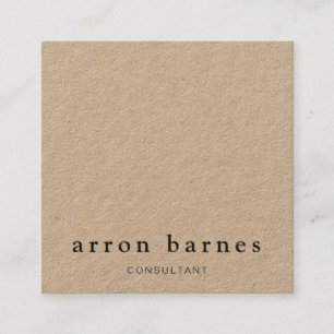 Einfache moderne Kraft Quadratische Visitenkarte