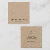 Einfache moderne Kraft Quadratische Visitenkarte (Vorne/Hinten)