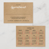 Einfache moderne Kraft-Terminierungskarte 2021 Kal Visitenkarte (Vorne/Hinten)